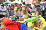 Stephanie Lebon from Dancers for Sonic Waves at the Hampton Park Australia Day ceremony on Monday. For more photos and a wrap-up of the day's events see pages 14 and 33. 133414_03
Picture: ROB CAREW