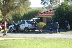 Police investigate car bomb