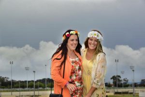 Braving weather for races