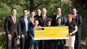 Cheques benefit school playgrounds