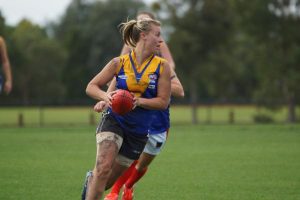 Eagle girls play a great brand of Footy