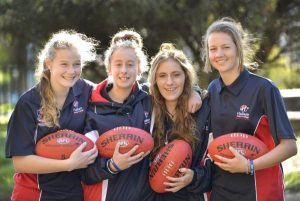 Footy girls take centre stage