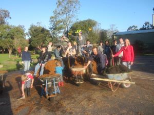 Helpers spring into garden action
