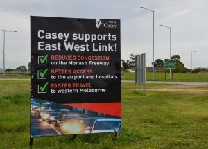 Casey push for East West Link