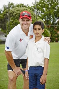 Cricket champion clinic