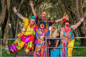 Clowns on a mission of mirth on Earth