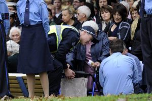 Service draws mammoth crowds