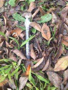 Scary syringe’s shocking