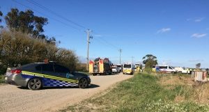 Woman trapped for hour in crash car