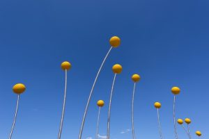 Sculpture stands tall in new estate