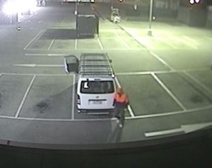 Cleaner scares off would-be robber