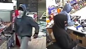 Meat cleaver thieves caught on video