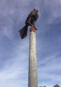 Bronze eagles fly the coop