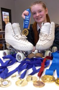 Rachael gets her skates on