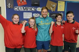 Olympic star is top of his class