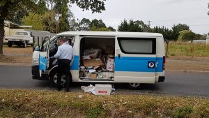 Mail delivery van heist