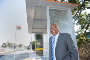 Four new bus bays, shelters