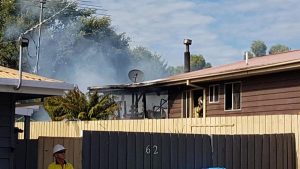 Blaze engulfs home