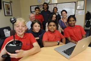 Students Skype overseas