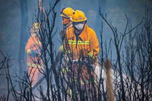 Aircraft helps douse reserve fire