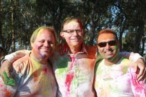 Holi colours in Lynbrook