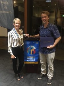 Selfless Jake awarded Paul Harris Fellow