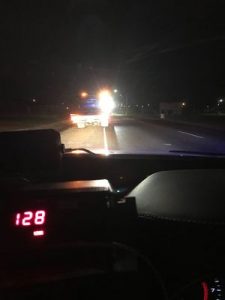 Speeding driver caught