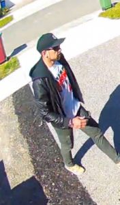 Parcel thief on the run