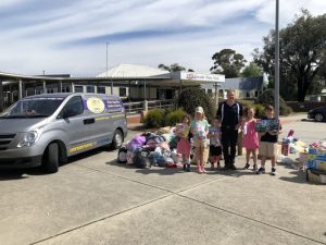Van loads of goods donated