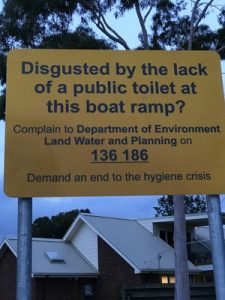 Warneet’s busting for a loo