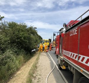 Woman airlifted to hospital