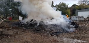 Burn-off goes up in flames