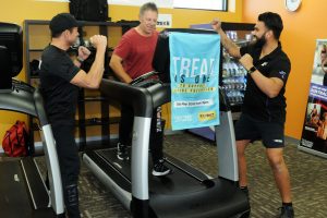 Gym hits treadmill target