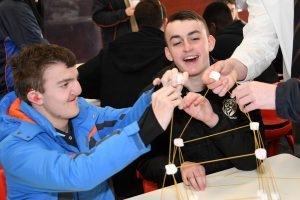 Students collaborate on fun