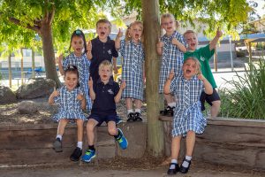 Quadruple trouble as twins take first steps to school