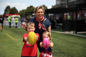 Dees kicking goals at Casey Fields