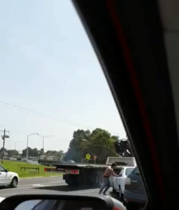 Fight erupts near peak hour