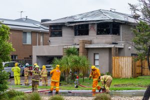 Family escapes house fire