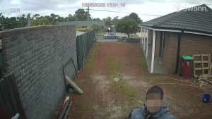 Intruder caught on cam
