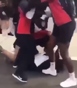 Girl traumatised after head ‘stomped on’
