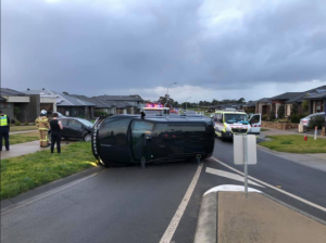Woman freed from vehicle