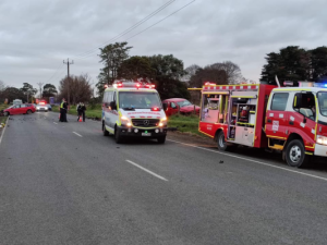 Man airlifted to hospital