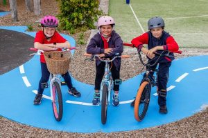Kids on their bikes for active travel