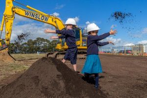 Ground breaks on new Clyde school