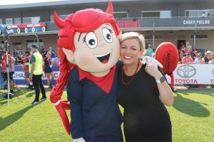 Kicking goals for the Demons
