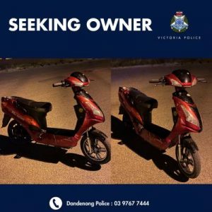 Cops seek e-bike owner