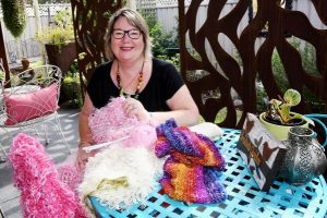 Chris crochets for community