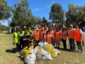 Locals tackle trash