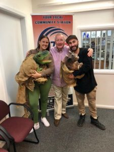 Dinosaurs visit local radio