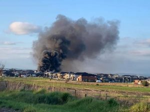 Fire engulfs Clyde garage